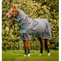 Couverture Horseware Amigo Hero Ripstop Plus avec couvre-cou 200g Gris shadow / haze / marine