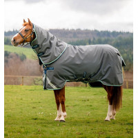 Couverture Horseware Amigo® Bravo 12 Plus 400g 1200D Gris shadow / marine / haze