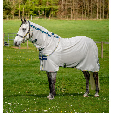 Couverture anti-mouches Horseware Amigo Bug Rug 0g Gris lunaire / marine / lime Couverture anti-mouches Horseware Amigo Bug Rug 0g Gris lunaire / marine / lime