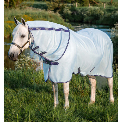 Couverture anti-mouches Horseware Amigo XL Bug Rug Blanc / violet