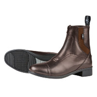 Boots Saxon Paddock Zip Syntovia Marron