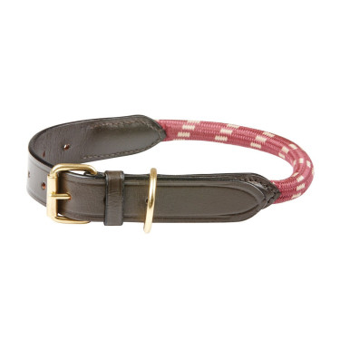Collier pour chien Weatherbeeta cuir et corde Collier pour chien Weatherbeeta cuir et corde