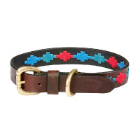 Collier pour chien Weatherbeeta cuir Polo Marron beaufort / émeraude / rose / bleu