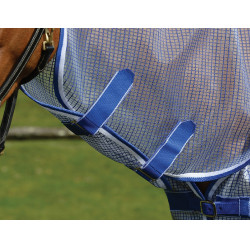 Couverture anti-mouches WeatherBeeta ComFiTec Ripshield Plus Blanc / bleu Couverture anti-mouches WeatherBeeta ComFiTec Ripshield Plus Blanc / bleu