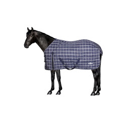 Couverture d'écurie 200g Saxon 1200D Bleu marine à carreaux Motifs Couverture d'écurie 200g Saxon 1200D Bleu marine à carreaux Motifs