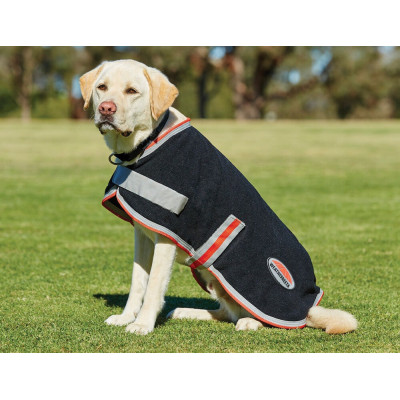 Couverture polaire pour chien Weatherbeeta ComFiTec Noir / argent / rouge