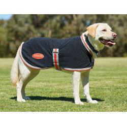 Couverture polaire pour chien Weatherbeeta ComFiTec Noir / argent / rouge Couverture polaire pour chien Weatherbeeta ComFiTec Noir / argent / rouge