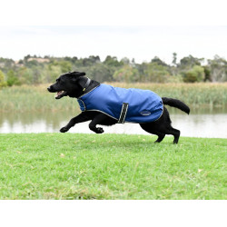 Couverture pour chien Weatherbeeta ComFiTec Bleu foncé / gris / blanc