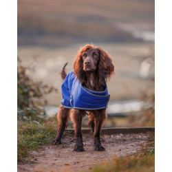 Couverture pour chien Weatherbeeta ComFiTec Bleu foncé / gris / blanc