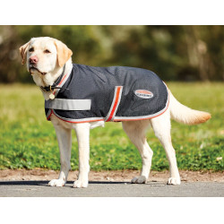 Couverture pour chien Weatherbeeta ComFiTec 1200D Therapy-Tec Noir / argent / rouge Couverture pour chien Weatherbeeta ComFiTec 1200D Therapy-Tec Noir / argent / rouge