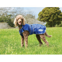 Couverture pour chien 0g Weatherbeeta ComFiTec Deluxe Bleu foncé / gris / blanc