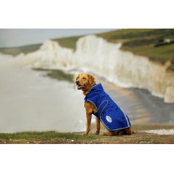 Couverture pour chien Weatherbeeta Deluxe ComFiTec Bleu foncé / gris / blanc