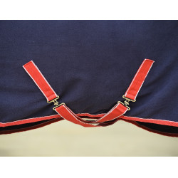 Couverture séchante polaire Combo Weatherbeeta Bleu marine / rouge / blanc Couverture séchante polaire Combo Weatherbeeta Bleu marine / rouge / blanc