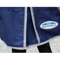 Couverture 220g Weatherbeeta avec Cou ComFiTec Essential Bleu marine / argent / rouge Couverture 220g Weatherbeeta avec Cou ComFiTec Essential Bleu marine / argent / rouge