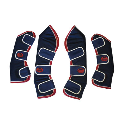 Guêtres de transport Weatherbeeta Wide Tab Bleu marine / rouge / blanc