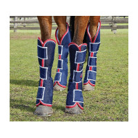 Guêtres de transport Weatherbeeta Wide Tab Bleu marine / rouge / blanc Guêtres de transport Weatherbeeta Wide Tab Bleu marine / rouge / blanc