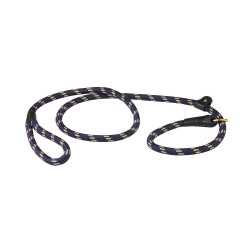 Laisse pour chien Weatherbeeta cuir et corde Marine / marron Bleu