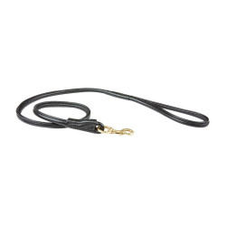 Laisse pour chien Weatherbeeta cuir rond Noir