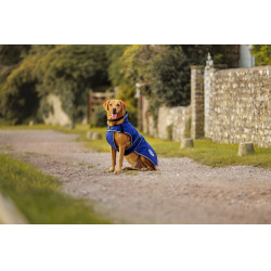 Couverture pour chien 220g Weatherbeeta ComFiTec Deluxe Bleu foncé / gris / blanc