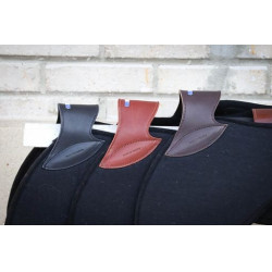 Amortisseur Jump'In feutre noir et cuir Havane Marron Amortisseur Jump'In feutre noir et cuir Havane Marron