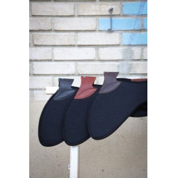 Amortisseur Jump'In feutre noir et cuir Havane Marron Amortisseur Jump'In feutre noir et cuir Havane Marron