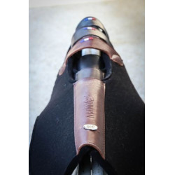 Amortisseur Jump'In feutre noir et cuir Havane Marron Amortisseur Jump'In feutre noir et cuir Havane Marron