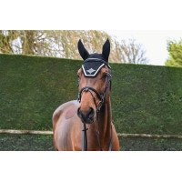 Bonnet Jump'In Noir / champagne écusson noir lurex Bonnet Jump'In Noir / champagne écusson noir lurex