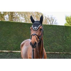 Bonnet Jump'In Noir / champagne écusson noir lurex