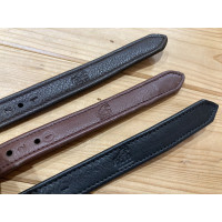 Etrivières Jump'In recouvertes de cuir Noir