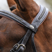 Filet Jump'In Crystal muserolle combinée Week Havane cristal bleu Filet Jump'In Crystal muserolle combinée Week Havane cristal bleu