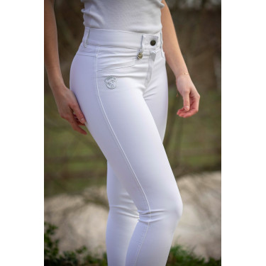 Pantalon d'équitation femme Jump'In Super X Blanc Pantalon d'équitation femme Jump'In Super X Blanc