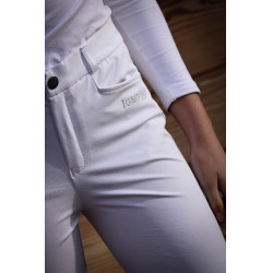 Pantalon d'équitation Junior mixte Sacha Jump'In Blanc