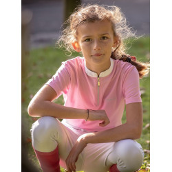 Polo de concours Jump'In manches courtes Charlie rose Polo de concours Jump'In manches courtes Charlie rose