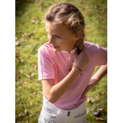 Polo de concours Jump'In manches courtes Charlie rose Polo de concours Jump'In manches courtes Charlie rose