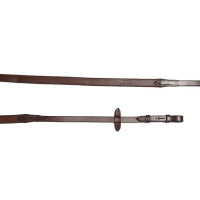 Rênes caoutchouc Jump'In simple Acajou Bordeaux