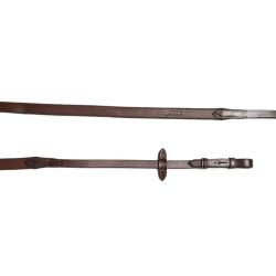 Rênes caoutchouc Jump'In simple Acajou Bordeaux Rênes caoutchouc Jump'In simple Acajou Bordeaux