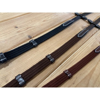 Rênes coton Jump'In Acajou Bordeaux