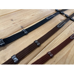 Rênes coton Jump'In Acajou Bordeaux