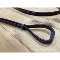 Rênes cuir lisse Jump'In Acajou Bordeaux