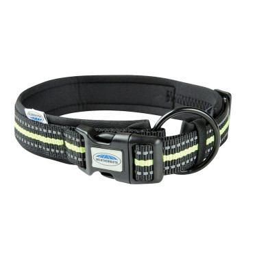Collier pour chien Weatherbeeta réflechissant Noir / jaune Collier pour chien Weatherbeeta réflechissant Noir / jaune