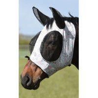 Masque anti-mouches Weatherbeeta Deluxe extensible Imprimé licorne marine Masque anti-mouches Weatherbeeta Deluxe extensible Imprimé licorne marine