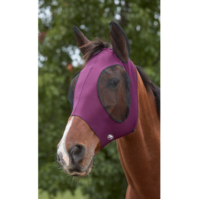 Masque anti-mouches Weatherbeeta Deluxe extensible Violet / noir