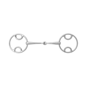 Mors Beval anneaux brisés jointés Korsteel Mors Beval anneaux brisés jointés Korsteel