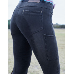 Pantalon d'équitation Dublin femme Shona fond integrale daim