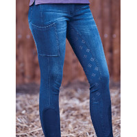 Pantalon Dublin denim femme Shona Full Grip Silicone Print Bleu clair denim Pantalon Dublin denim femme Shona Full Grip Silicone Print Bleu clair denim