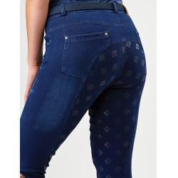 Pantalon Dublin denim femme Shona Full Grip Silicone Print Bleu clair denim Bleu marine Pantalon Dublin denim femme Shona Full Grip Silicone Print Bleu clair denim Bleu marine