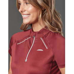 Polo manches courtes Weatherbeeta Victoria Premium femme Bordeaux Polo manches courtes Weatherbeeta Victoria Premium femme Bordeaux