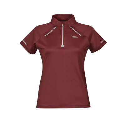 Polo manches courtes Weatherbeeta Victoria Premium femme Bordeaux