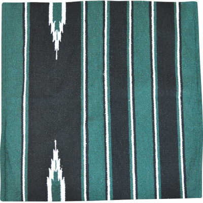 Tapis Westride Navajo coton/acrylique Vert / noir / blanc