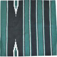 Tapis Westride Navajo coton/acrylique Vert / noir / blanc